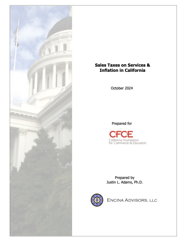 An Analysis of Sales Taxes on Business Services and Inflation in California